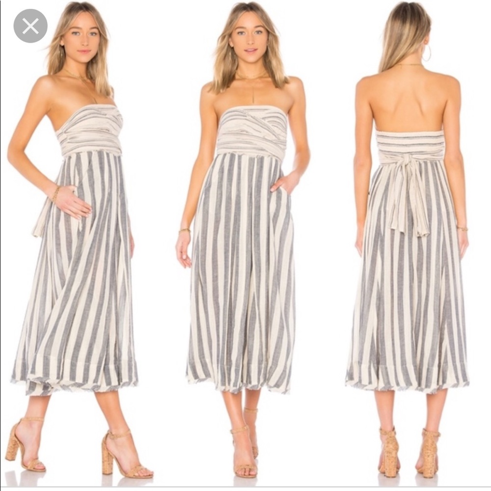 SZ Small Free People Stripe Me Up Maxi Dress